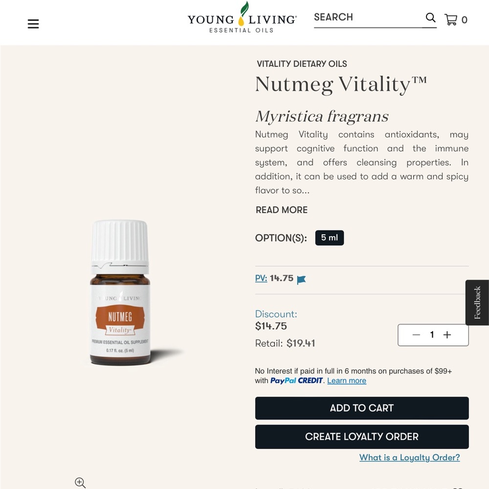 Young Living bundle of 5 ml bottles of Nutmeg & Ginger - Picture 2 of 7